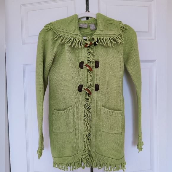 Kids Green Cardigan - Picture 1 of 3